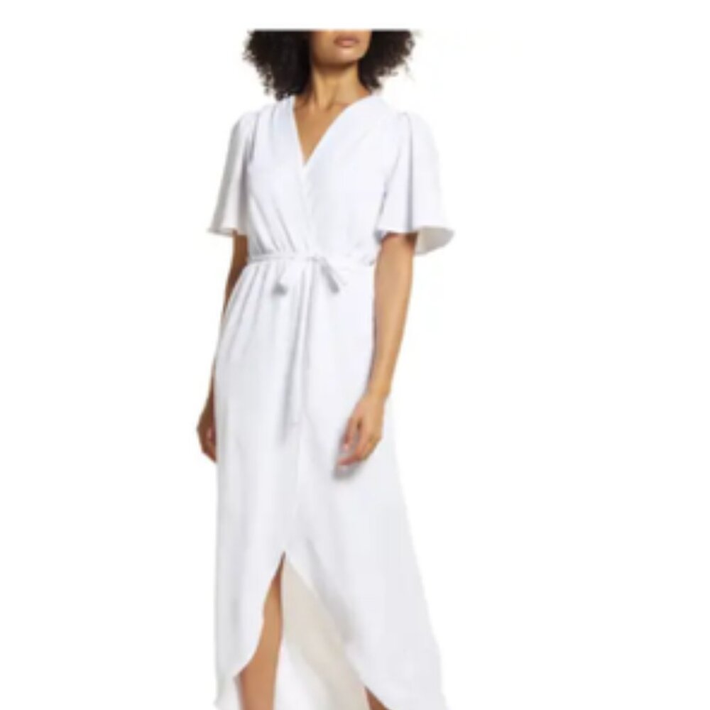 Fraiche by J Faux Wrap Dress.